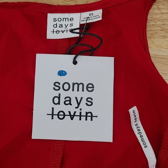 Somedays Lovin Evening Sun Wrap Dress in Red Size XS - Picture 9 of 12